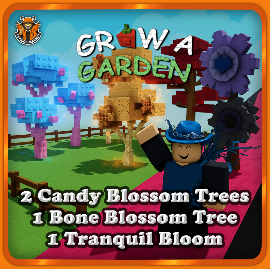 2 Candy Blossom & 1 Bone Blossom Tree