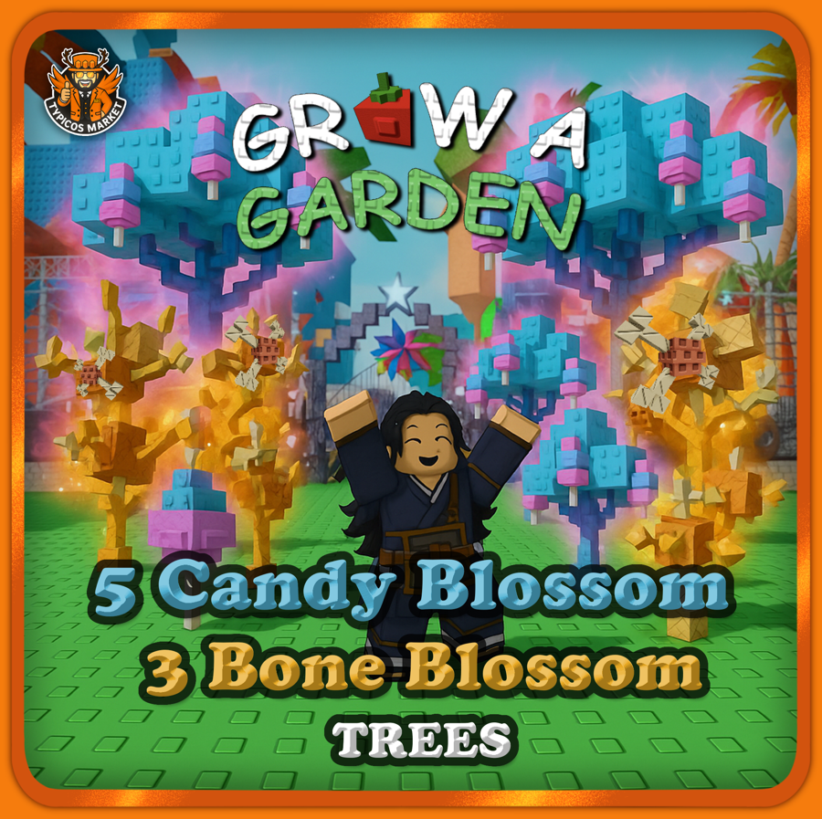 5 Candy Blossom & 3 Bone Blossom Trees