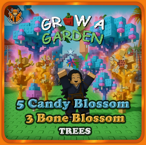 5 Candy Blossom & 3 Bone Blossom Trees