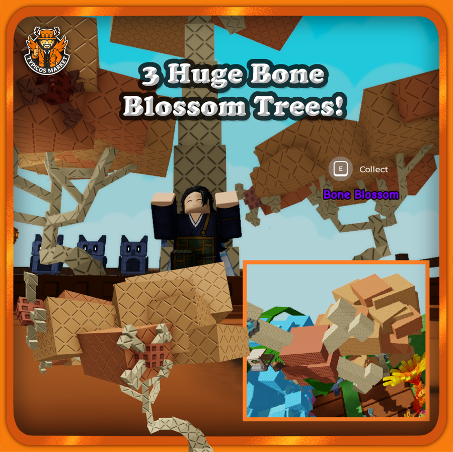 5 Candy Blossom & 3 Bone Blossom Trees