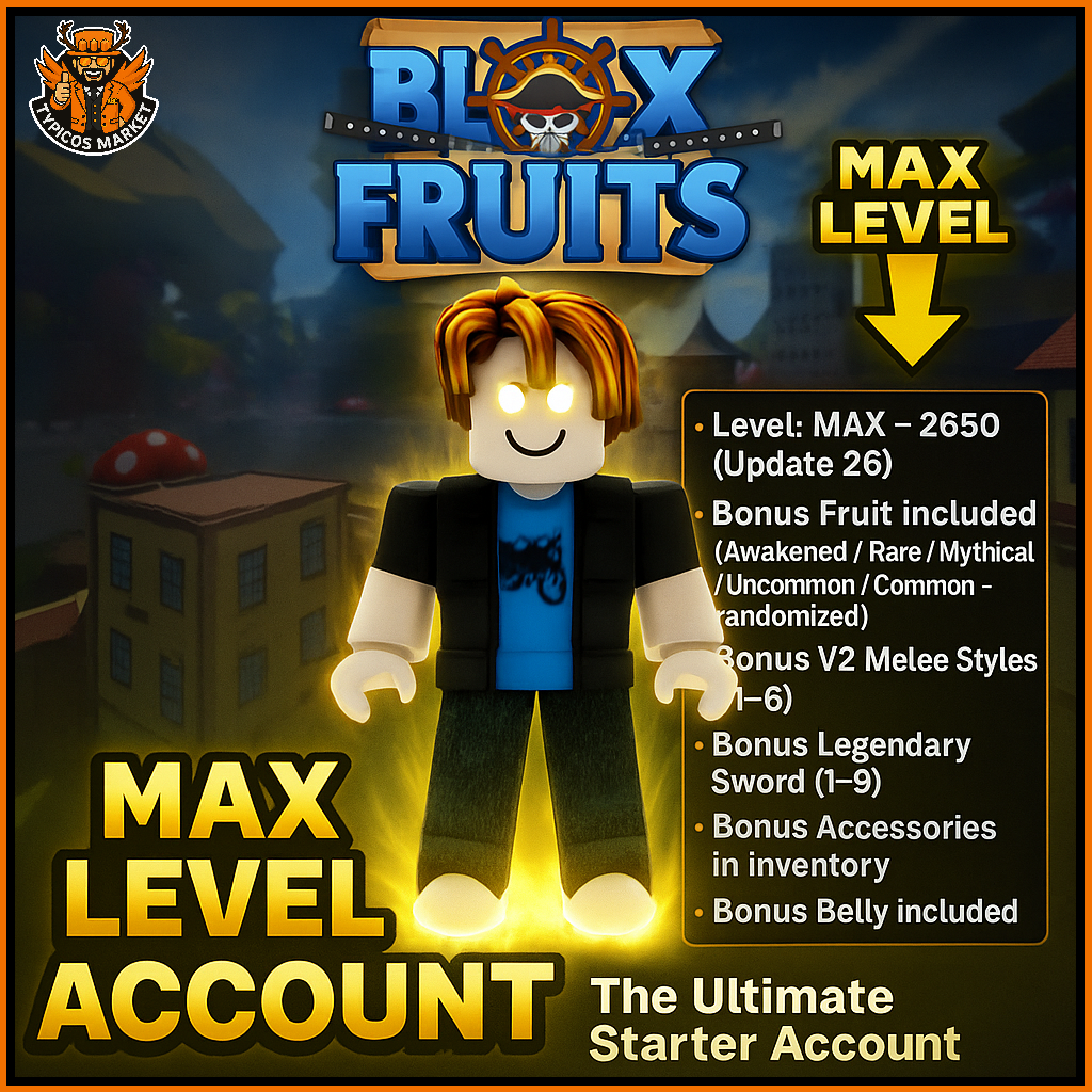 Max Level Account - Blox Fruits