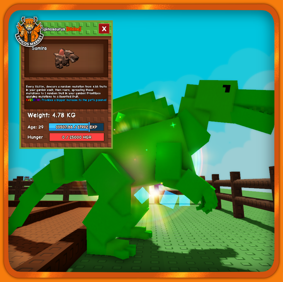 Rainbow Spinosaurus Pet