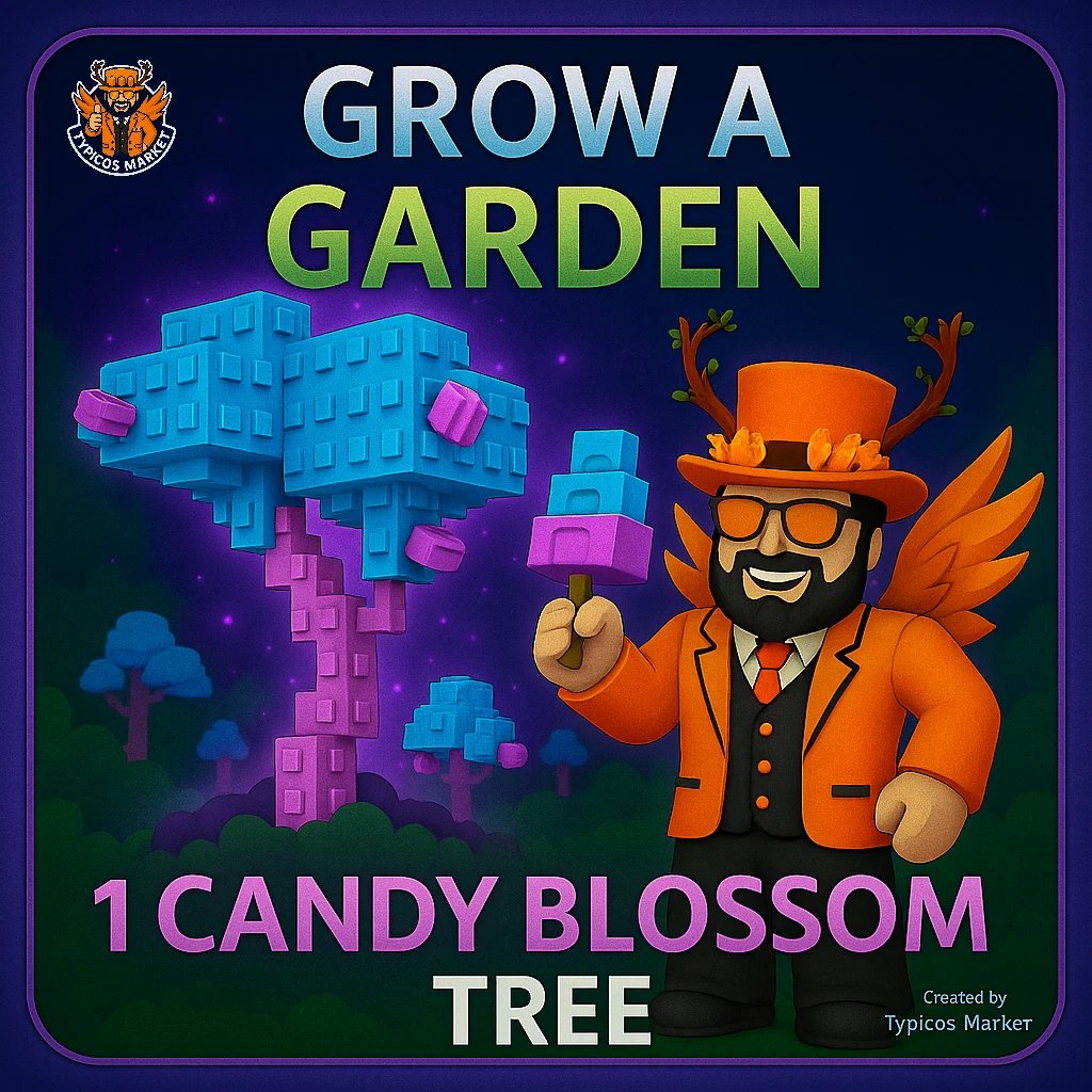 [ROBLOX - Grow a Garden] Candy Blossom Tree Account [Easter Limited Divine Tree🍭]