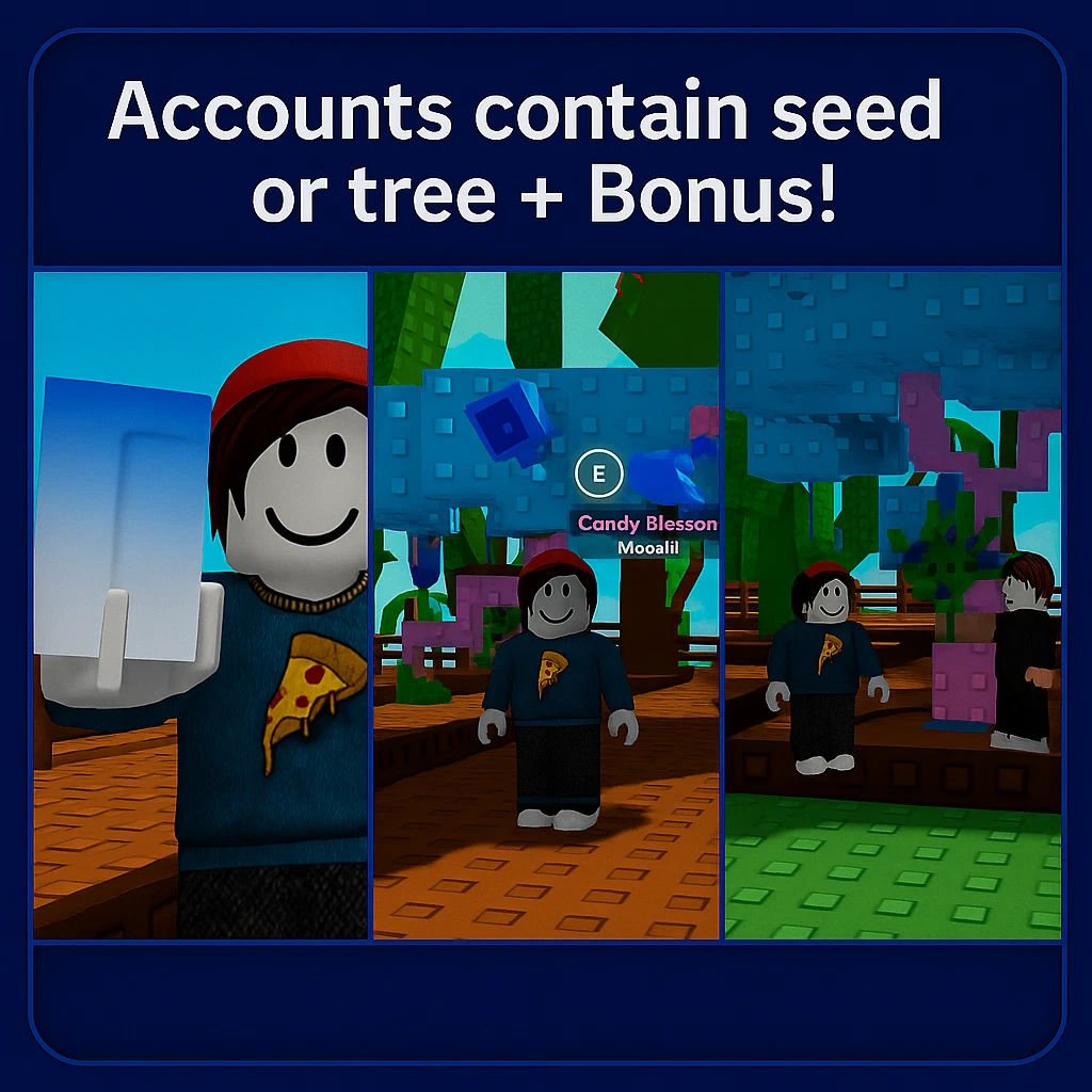 [ROBLOX - Grow a Garden] Candy Blossom Tree Account [Easter Limited Divine Tree🍭]